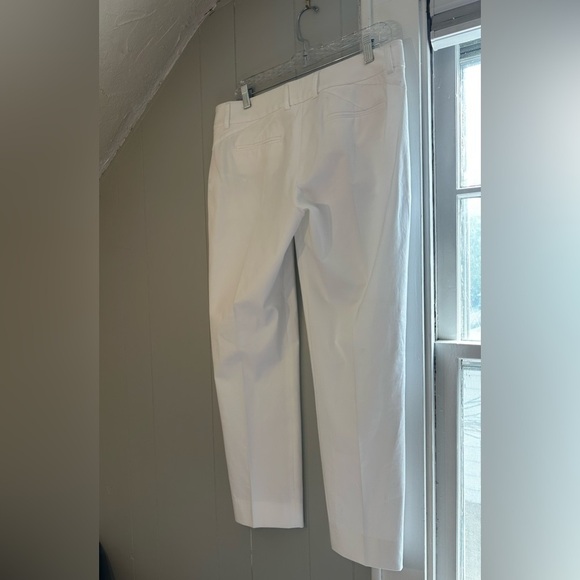 Piazza Sempione Kim White Cotton Tailored Trousers Size 10 US / IT 46 - Picture 9 of 9